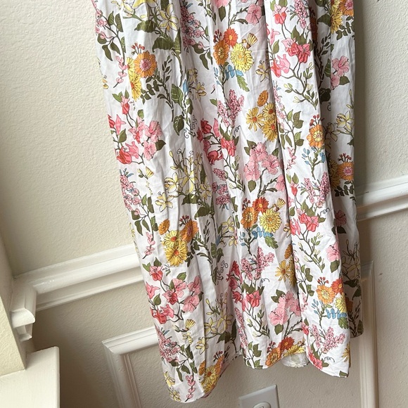 COCO SHOP Multi Floral Shirred Pocket Spaghetti Strap Maxi Dress Sz S - Picture 10 of 13
